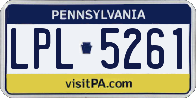 PA license plate LPL5261