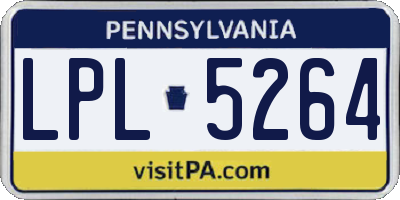 PA license plate LPL5264