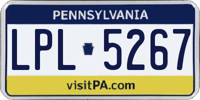 PA license plate LPL5267