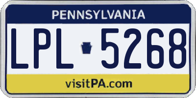 PA license plate LPL5268