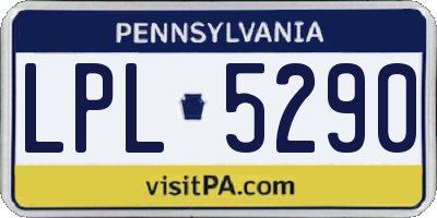 PA license plate LPL5290