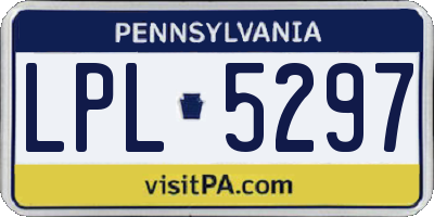 PA license plate LPL5297