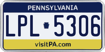 PA license plate LPL5306