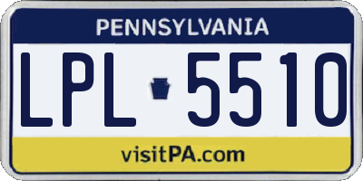 PA license plate LPL5510
