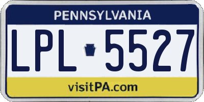 PA license plate LPL5527