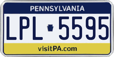 PA license plate LPL5595
