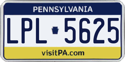 PA license plate LPL5625