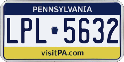 PA license plate LPL5632