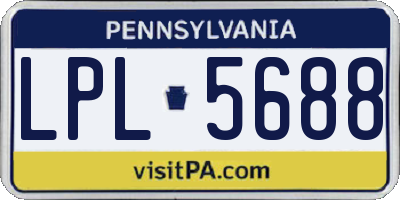 PA license plate LPL5688