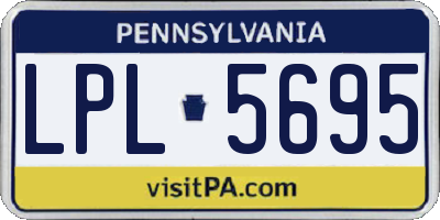 PA license plate LPL5695