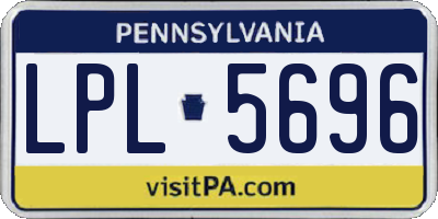 PA license plate LPL5696