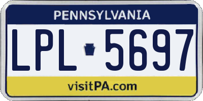 PA license plate LPL5697