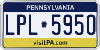 PA license plate LPL5950