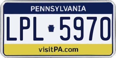 PA license plate LPL5970