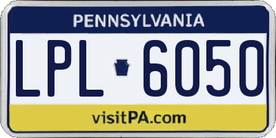 PA license plate LPL6050