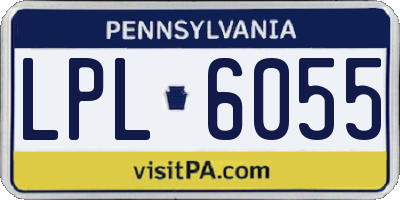 PA license plate LPL6055