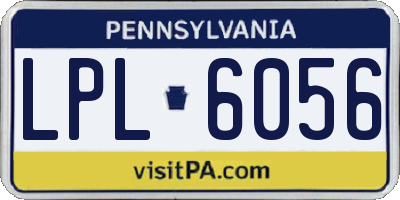 PA license plate LPL6056
