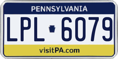 PA license plate LPL6079