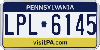 PA license plate LPL6145