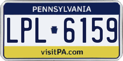 PA license plate LPL6159