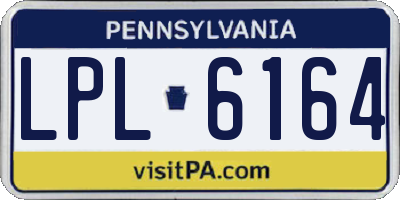 PA license plate LPL6164
