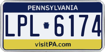 PA license plate LPL6174