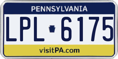 PA license plate LPL6175