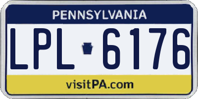 PA license plate LPL6176