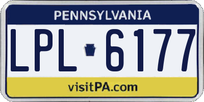 PA license plate LPL6177