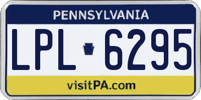 PA license plate LPL6295