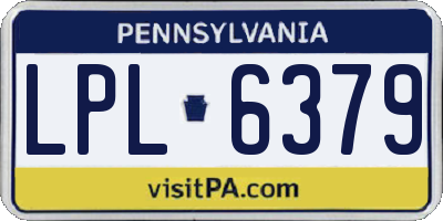 PA license plate LPL6379