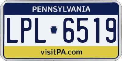 PA license plate LPL6519