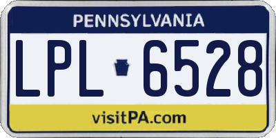 PA license plate LPL6528