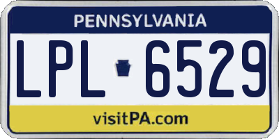 PA license plate LPL6529