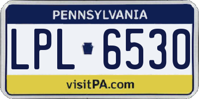 PA license plate LPL6530