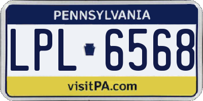 PA license plate LPL6568