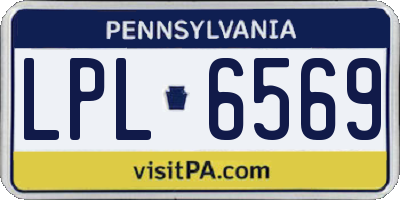 PA license plate LPL6569