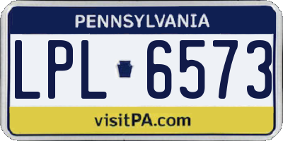 PA license plate LPL6573