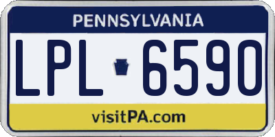 PA license plate LPL6590