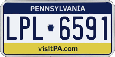 PA license plate LPL6591