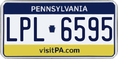 PA license plate LPL6595