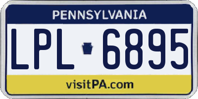 PA license plate LPL6895