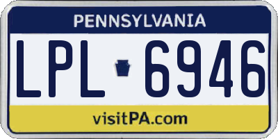 PA license plate LPL6946