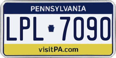 PA license plate LPL7090