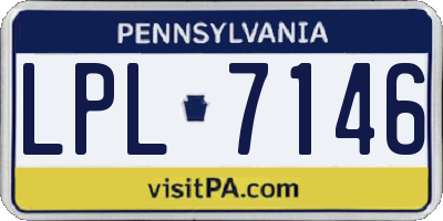 PA license plate LPL7146