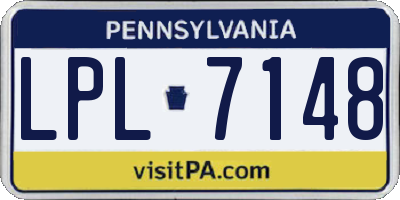 PA license plate LPL7148