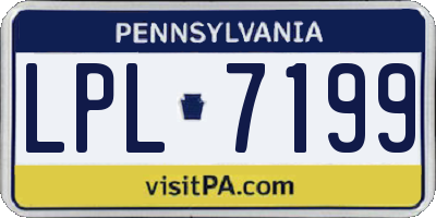 PA license plate LPL7199