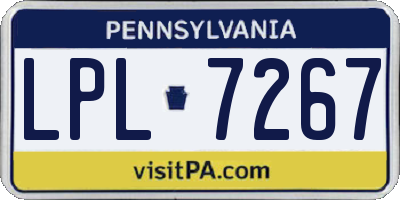 PA license plate LPL7267
