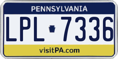 PA license plate LPL7336