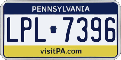 PA license plate LPL7396